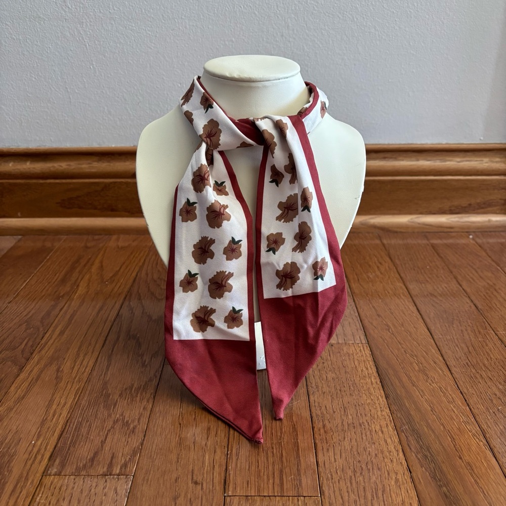 Vintage Inspired Satin Multi-Purpose Scarf